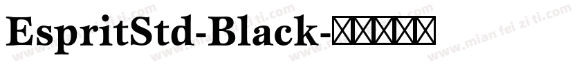 EspritStd-Black字体转换