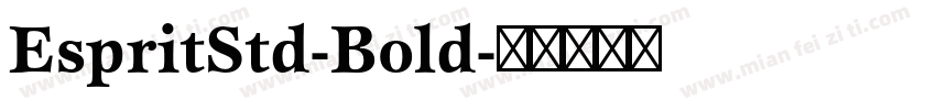 EspritStd-Bold字体转换