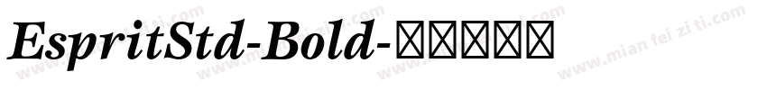 EspritStd-Bold字体转换