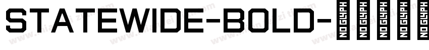 StateWide-Bold字体转换