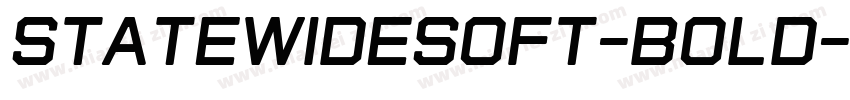 StateWideSoft-Bold字体转换