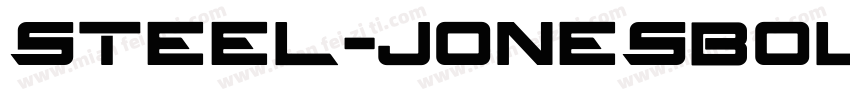 Steel-JonesBoldItalic字体转换