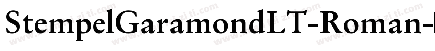 StempelGaramondLT-Roman字体转换