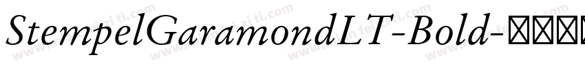 StempelGaramondLT-Bold字体转换