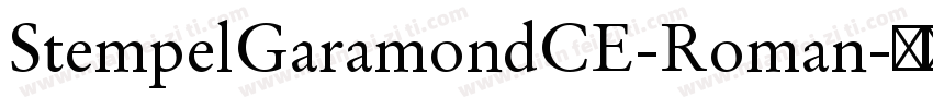 StempelGaramondCE-Roman字体转换