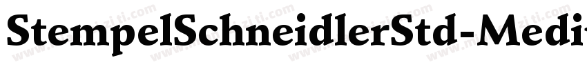 StempelSchneidlerStd-Medium字体转换