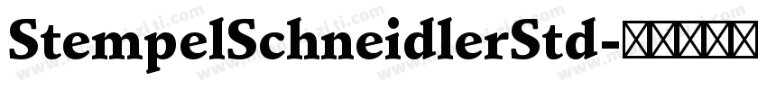StempelSchneidlerStd字体转换