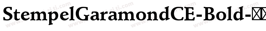 StempelGaramondCE-Bold字体转换