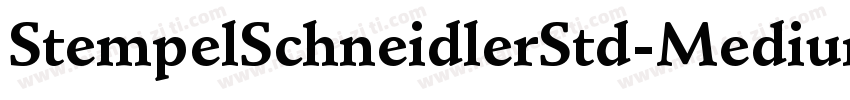 StempelSchneidlerStd-Medium字体转换