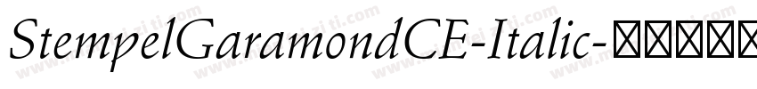 StempelGaramondCE-Italic字体转换