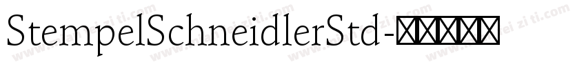 StempelSchneidlerStd字体转换