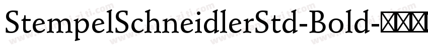 StempelSchneidlerStd-Bold字体转换