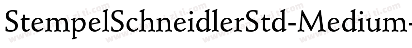 StempelSchneidlerStd-Medium字体转换
