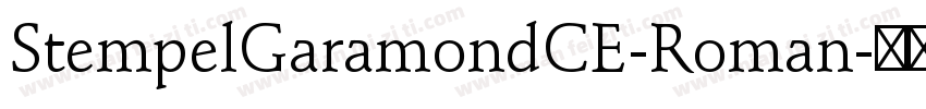 StempelGaramondCE-Roman字体转换