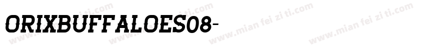 ORIXBUFFALOES08字体转换