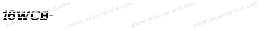 16wcb字体转换