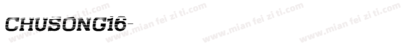 chusong16字体转换