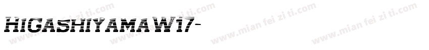 HigashiyamaW17字体转换