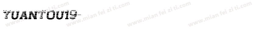 yuantou19字体转换