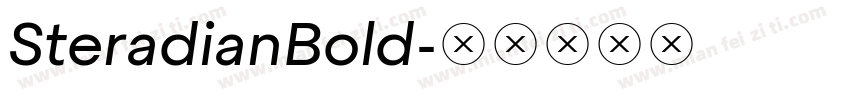 SteradianBold字体转换