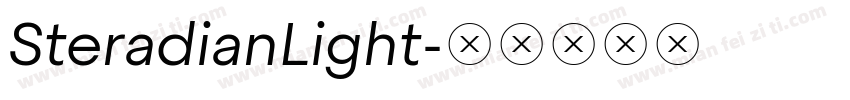 SteradianLight字体转换