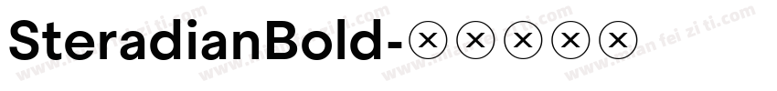 SteradianBold字体转换