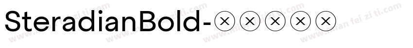 SteradianBold字体转换