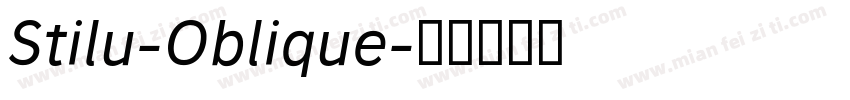 Stilu-Oblique字体转换