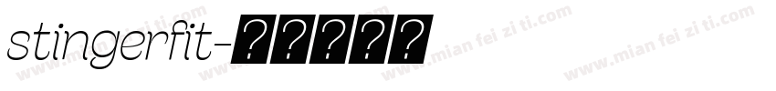 stingerfit字体转换