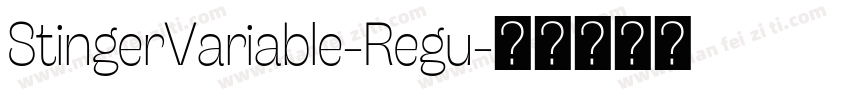 StingerVariable-Regu字体转换