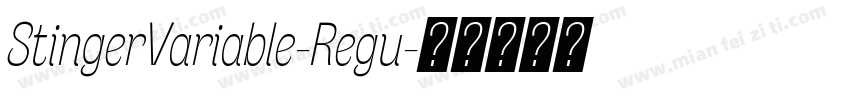 StingerVariable-Regu字体转换