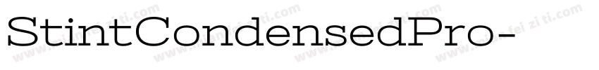 StintCondensedPro字体转换