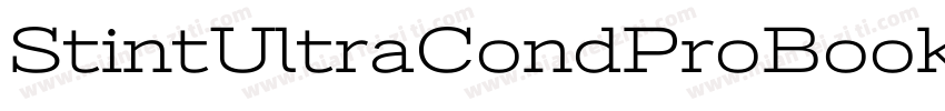 StintUltraCondProBook字体转换