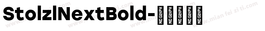 StolzlNextBold字体转换