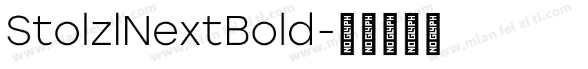 StolzlNextBold字体转换