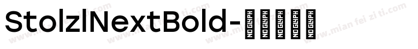 StolzlNextBold字体转换