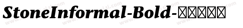 StoneInformal-Bold字体转换