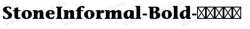 StoneInformal-Bold字体转换
