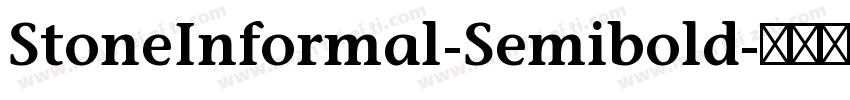 StoneInformal-Semibold字体转换