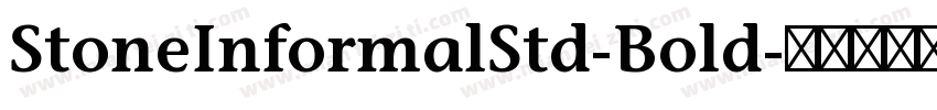 StoneInformalStd-Bold字体转换