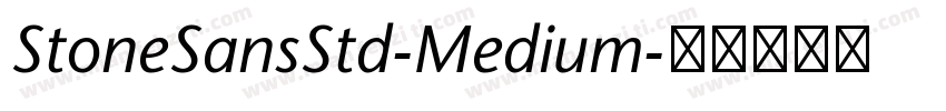 StoneSansStd-Medium字体转换