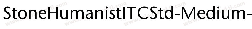 StoneHumanistITCStd-Medium字体转换