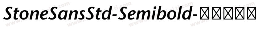 StoneSansStd-Semibold字体转换