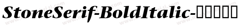 StoneSerif-BoldItalic字体转换