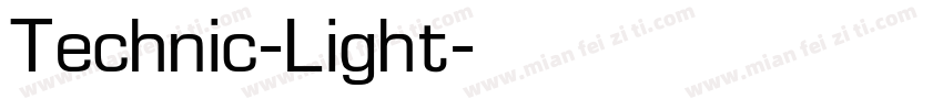 Technic-Light字体转换