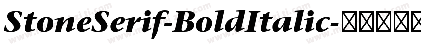 StoneSerif-BoldItalic字体转换