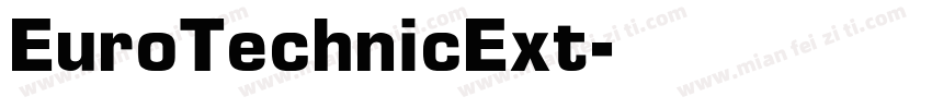 EuroTechnicExt字体转换