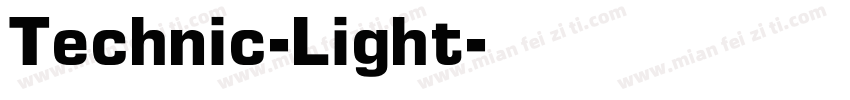 Technic-Light字体转换