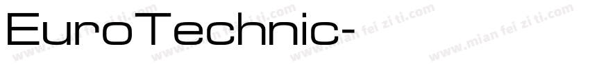 EuroTechnic字体转换