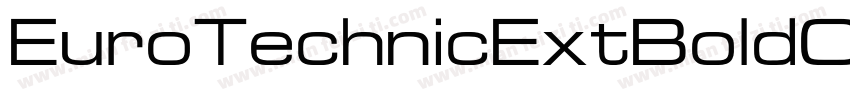 EuroTechnicExtBoldOu字体转换